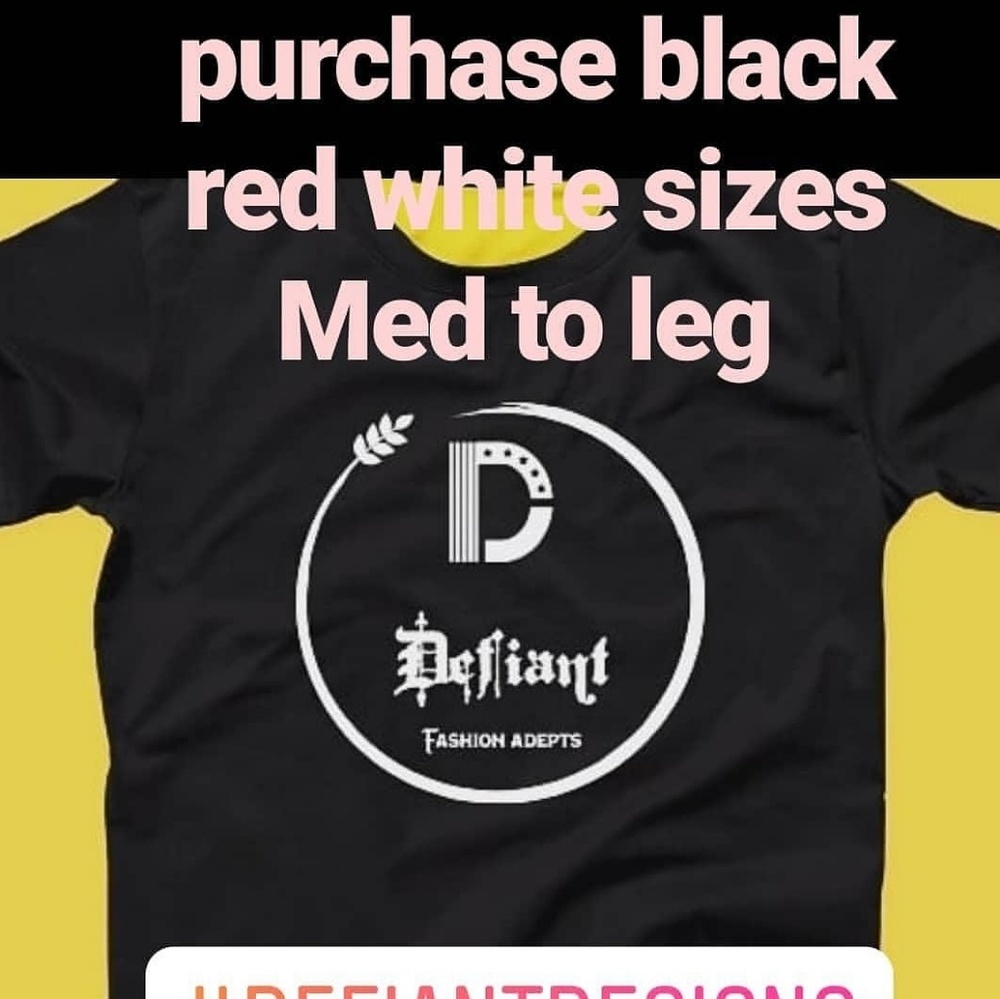 Defiant branded T-shirts